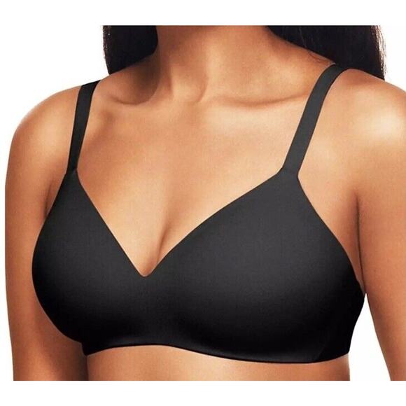 Wacoal 34C How Perfect Wire Free T-Shirt Bra NWOT 852189 Black - Picture 4 of 4